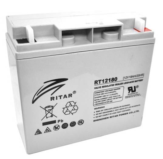 Ritar 12V 18Ah AGM SLA Battery - RT12180 | High-Performance UPS Battery